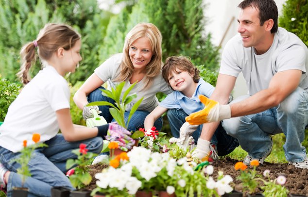 Jardinage en famille